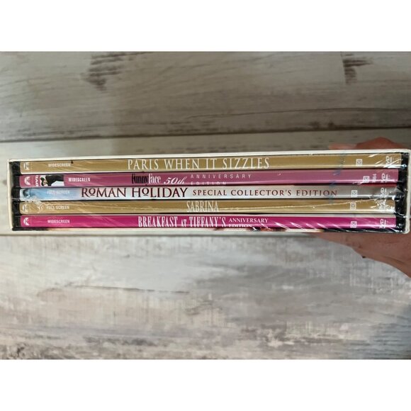 Audrey Hepburn DVD Collection Breakfast At Tiffany's Sabrina NEW Sealed Box Set - Picture 2 of 4
